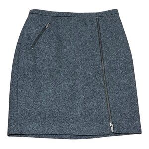 J.Crew the Pencil Skirt Gray Wool and Viscose Skirt Size 6